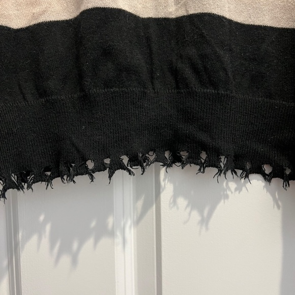 Nation LTD Alpaca Blend Jolie Deep V Color Block Sweater Womens Size XS - Picture 3 of 10